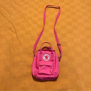 Kanken Fjallraven Crossbody Mini Bag Hot Pink Purse Adjustable Strap